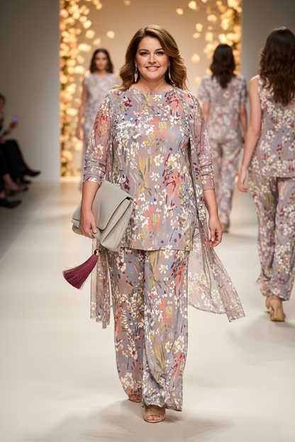 Pantalón MANOLITA Básico Estampado Botánico