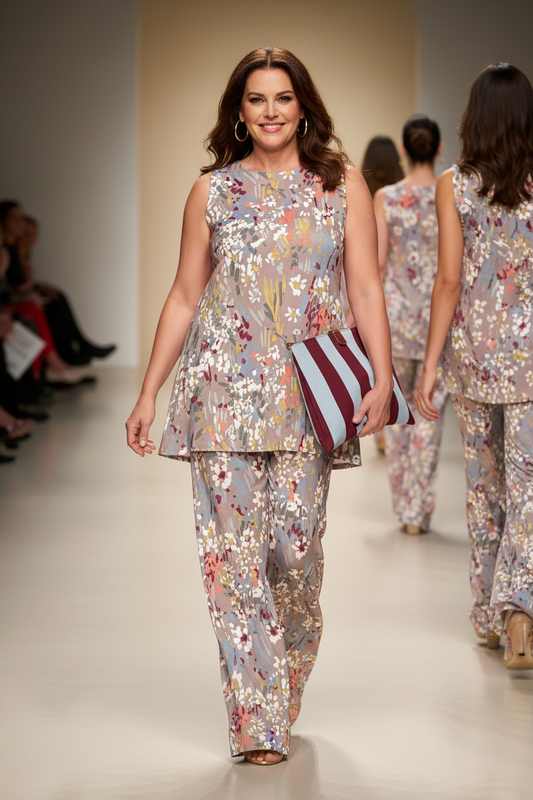 Pantalón MANOLITA Básico Estampado Botánico