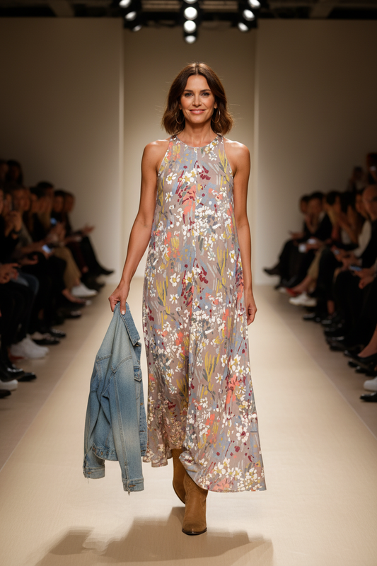 Vestido Largo SUSI estampado Botánico