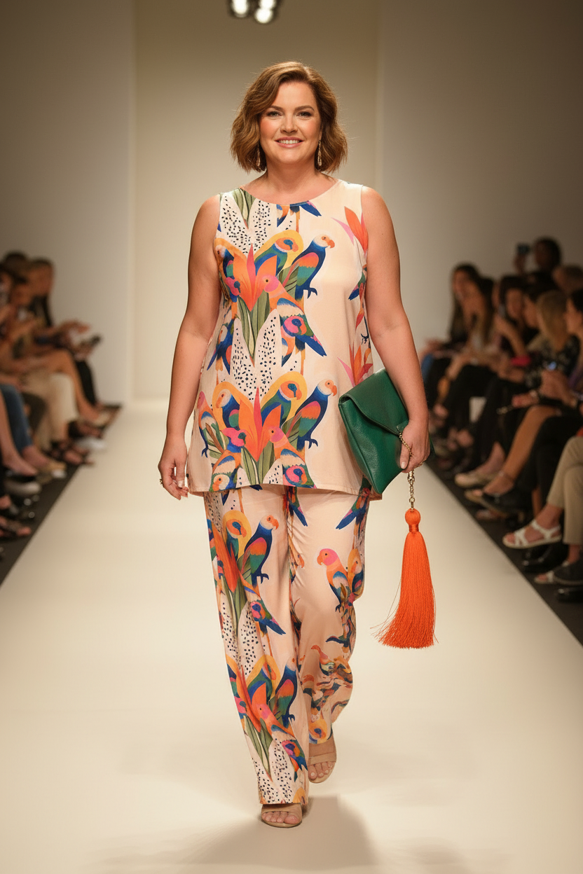 Top Largo Twist NIEVES Sin Mangas Loros