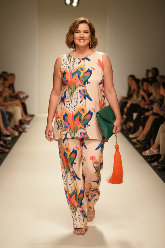 Top Largo Twist NIEVES Sin Mangas Loros